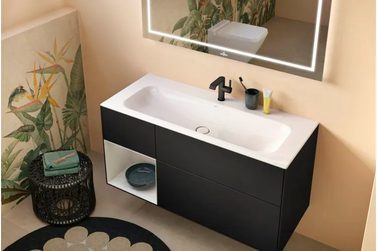 FINION Умивальник меблевий 1200x500 мм прямокутний без переливу, Stone White (4164C2RW) зображення 2