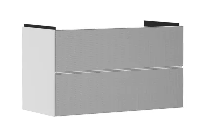 Тумба під умивальник Xevolos E 980/475 на 2 шухляди Matt White/Front Patterned Bronze (54181390)