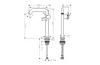 Змішувач Tecturis S 240 Fine CoolStart для умивальника з донним клапаном Push-Open Matt White (73373700) зображення 2