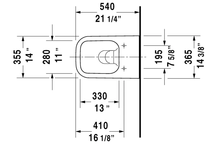 HAPPY D.2  Унітаз підвісний Rimless 54х36 см (2222098900) антрацит/антрацит матовий image 3