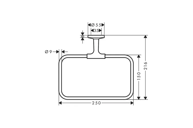 Кільце для рушників Axor Universal Circular, Brushed Bronze (42823140) image 2