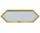 ECLIPSE SKY BLUE GOLD BISEL 10x30 декор (плитка настінна)