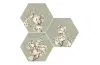 G-7254 MOOD GREEN DECOR HEXAGON 11MM 25x29 (плитка для підлоги і стін) зображення 2