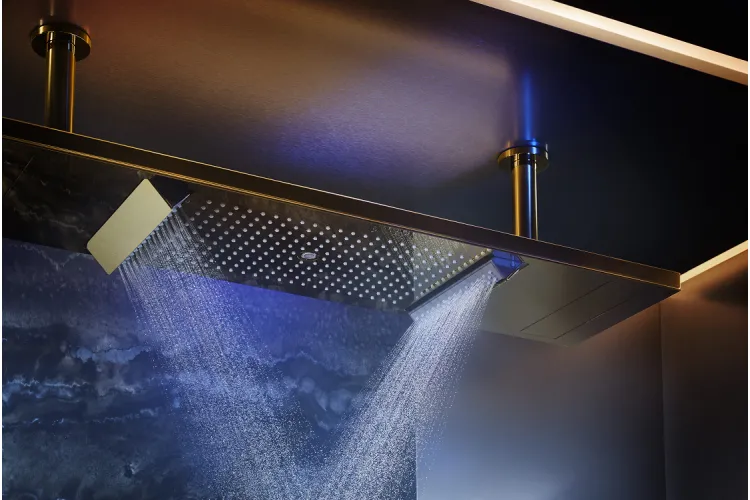 Верхній душ Axor ShowerHeaven 1200х300 4jet без підсвітки, Polished Gold Optic (10637990) image 4