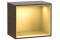 FINION Модуль 418x356x270, колір Walnut Veneer / поличка  Gold Matt + 3 LED підсвітки  (G580HFGN)