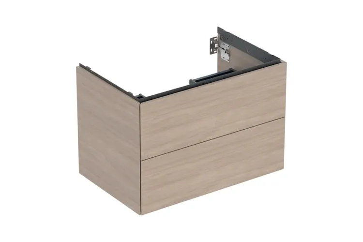 Тумба під умивальник ONE 75 см, 2 шухляди, дуб, меламін зі структурою дерева (505.262.00.5) image 1