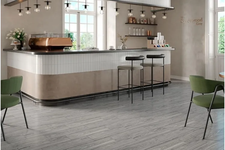 SUNSETWOOD GREY 18.5х59.8 (плитка для підлоги і стін) зображення 2