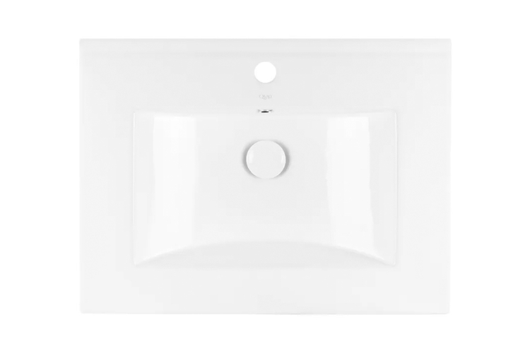 ALBATROS Умивальник врізний, прямокутний 600x460 мм, White image 2