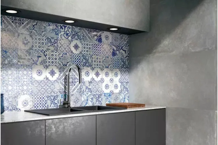 G-1234 OZONE BLUE DECOR 7MM 59.55x59.55 (плитка для підлоги і стін) image 2