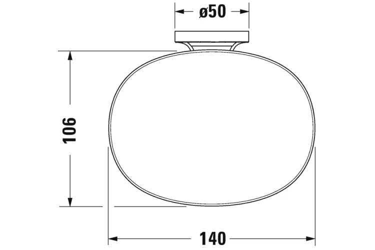 Мильниця підвісна STARCK T  хром/скло матове (0099331000) image 2