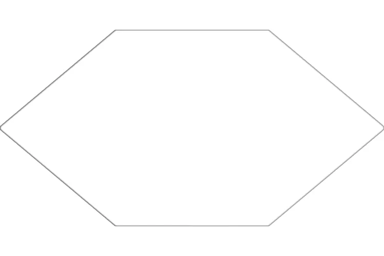 BASIC WHITE KAYAK 17x33 (шестигранник) (плитка для підлоги і стін) зображення 1