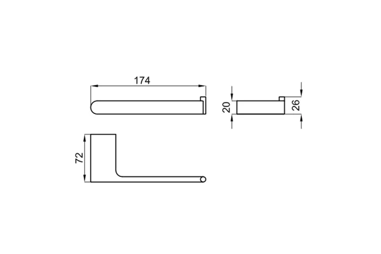 NK CONCEPT, Тримач паперу без кришки, chrome (100328468)  image 3