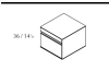 Купити Тумба (модуль) DESS підвісна 45x36x48.5 без лівої бокової сторони: Wood, Roble torrefacto (700015082) фото №1