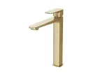 Змішувач д/умивальника LARGA, високий, золото мат