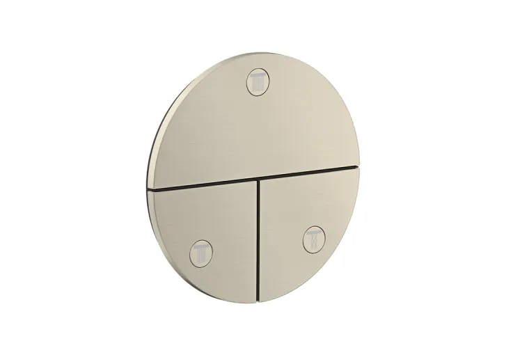 Перемикач ShowerSelect ID Round на 3 функції, Brushed Nickel (36779820) зображення 1