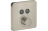 Термостат для 2-х споживачів Axor ShowerSelect прихований монтаж Brushed Nickel 36707820 зображення 1