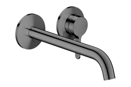 Змішувач AXOR One 220 для умивальника зі стіни, Polished Black Chrome (48120330)