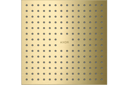 Верхній душ Axor 250х250 2jet монтаж зі стелі, Brushed Brass (35313950)