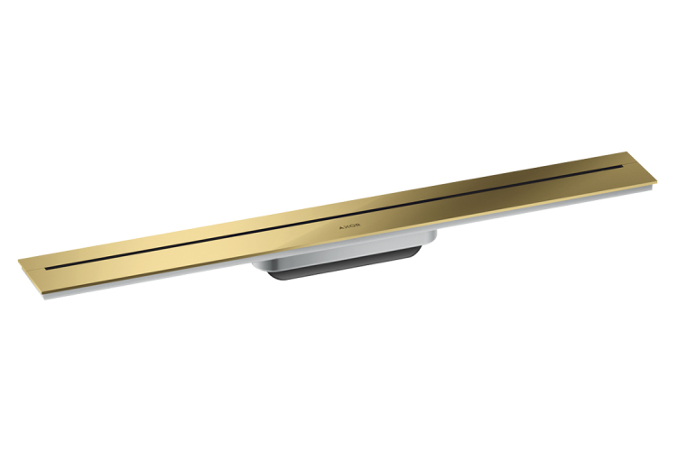 Верхня частина AXOR "Drain" для душового трапу (пристінна) 700 мм, Polished Gold Optic (42525990) зображення 1