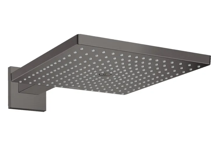 Верхній душ Raindance Select E 300 1jet Air з тримачем 390 мм, EcoSmart 9 l/min Brushed Black Chrome (26239340) зображення 1