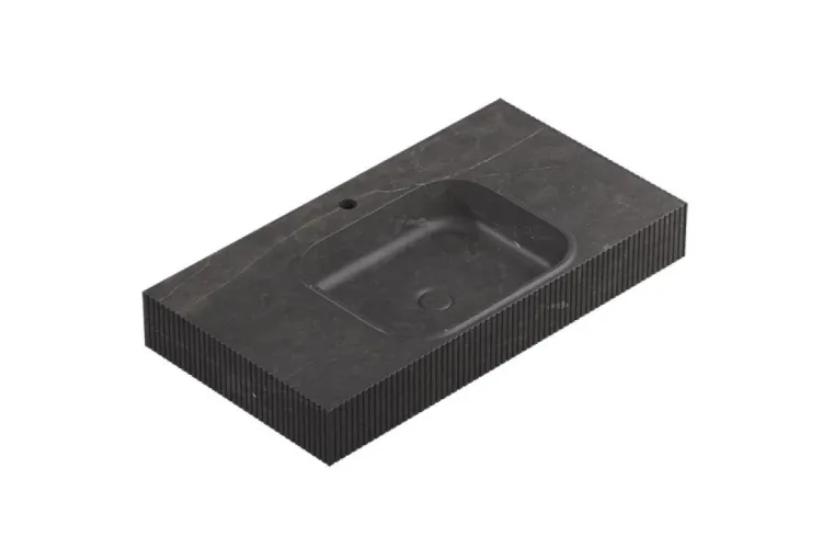 G187 Умивальник-стільниця MOTIF LINES прямокутний, 90,4x48,7x12,5, habana dark matt (100330516) зображення 1