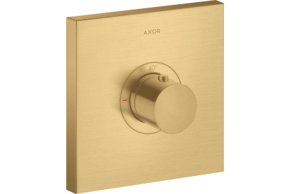 Термостат Axor ShowerSelect Highflow Square 36718250 Brushed Gold Optic