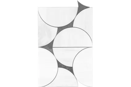 G140 LOOP WHITE DARK 20,3x30 (мозаїка)