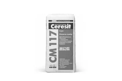 Ceresit-CM 117 еластична клеюча суміш для плитки (25 кг) (54)