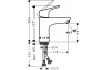 Змішувач Focus E 100 для умивальника без донного клапана (31517000) image 2