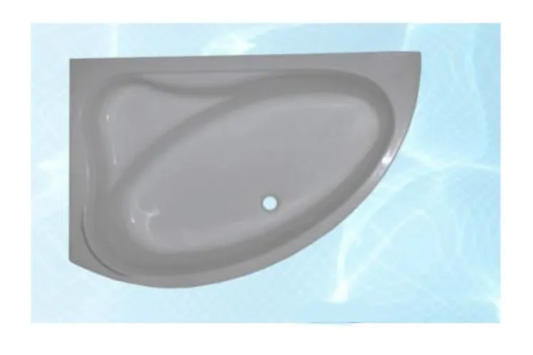 Ванна акрилова Azur 170x110 L з ногами + обудова зображення 2
