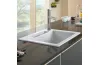 SILUET 50 S Кухонна мийка 51x51x22 см без отвору під змішувач (334501R1) White Alpine CeramicPlus зображення 2