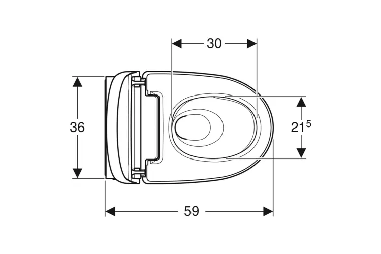 Унітаз-біде підвісний AQUACLEAN Mera Comfort+ сидіння SoftOpening (146.214.11.1) image 3