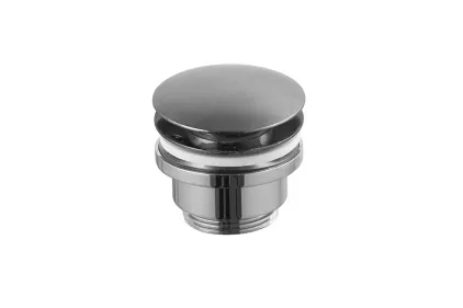 Донний клапан для умивальника універсальний (clicker), brushed titanium (100291447)