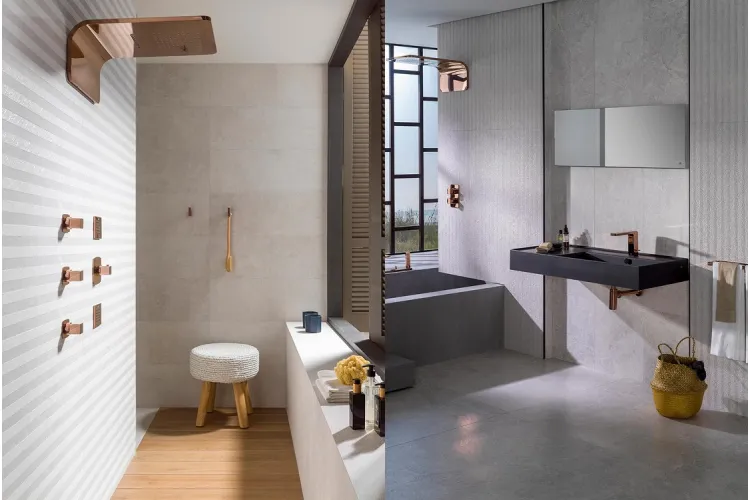 LOUNGE, Верхній душ з функціями: дощ + каскад, підключення 1/2", , copper (100181041) зображення 5