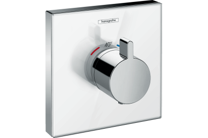 Термостат прихованого монтажу ShowerSelect Glass Highﬂow White/Chrome (15734400)