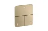 Перемикач ShowerSelect ID Softsquare на 3 функції, Brushed Bronze (36781140) зображення 1