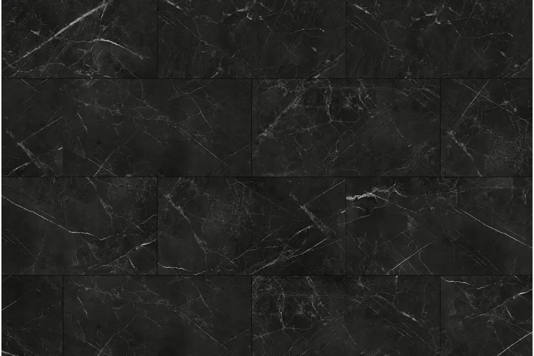 Вінілова підлога SPC Stone Marble black 91.5×46.5х0.6 см (5+1мм) BlissGround image 2