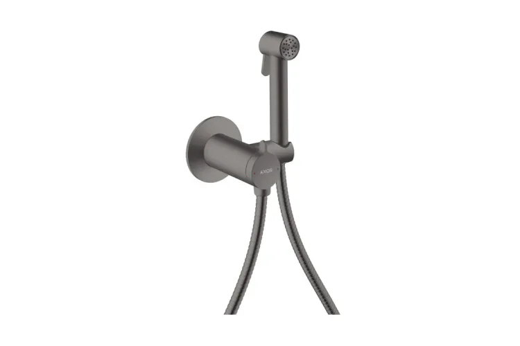 Комплект гігієнічного душу AXOR S на змішану воду Brushed Black Chrome (29242340) image 1