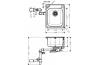 Кухонна мийка S412-F340 на стільницю 420х520 з сифоном automatic (43334800) Stainless Steel image 2