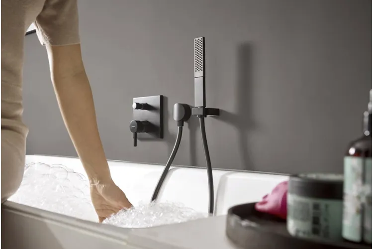 Змішувач Finoris прихованого монтажу для ванни/душу, Matt Black (76415670) зображення 2