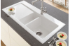 SUBWAY 60 Кухонна мийка 100х51 см на дві чаші праворуч без отвору під змішувач (671201R1) White Alpine CeramicPlus зображення 3