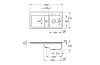 SUBWAY 60 Кухонна мийка 100х51 см на дві чаші праворуч, без отвору під змішувач (671201S5) Ebony зображення 3