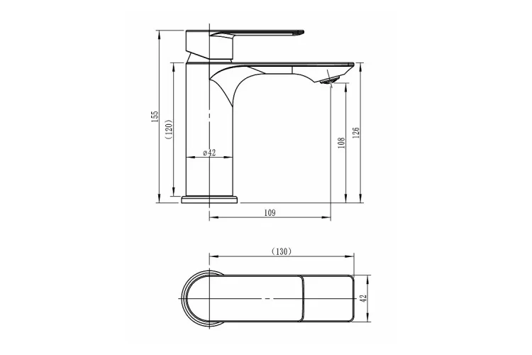 Змішувач для умивальника LINDA chrome 2112-815-00 зображення 2