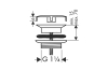 Донний клапан з фіксованою кришкою Axor для умивальників, Polished Nickel 51301830 зображення 2