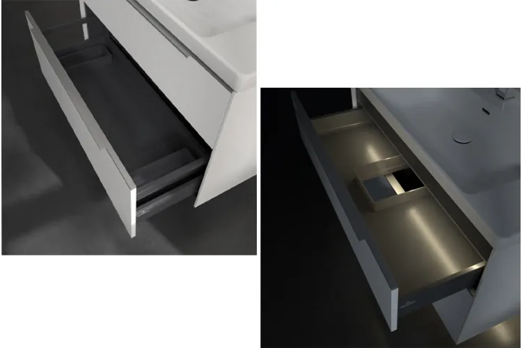 SUBWAY 3.0 Тумба під умивальник 973x576x478 мм Pure White, ручки glossy aluminium + 2 LED (C570L0VF) image 4