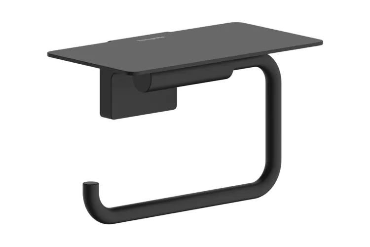 AddStoris S Тримач паперу з полицею, Matt Black (41789670) image 1