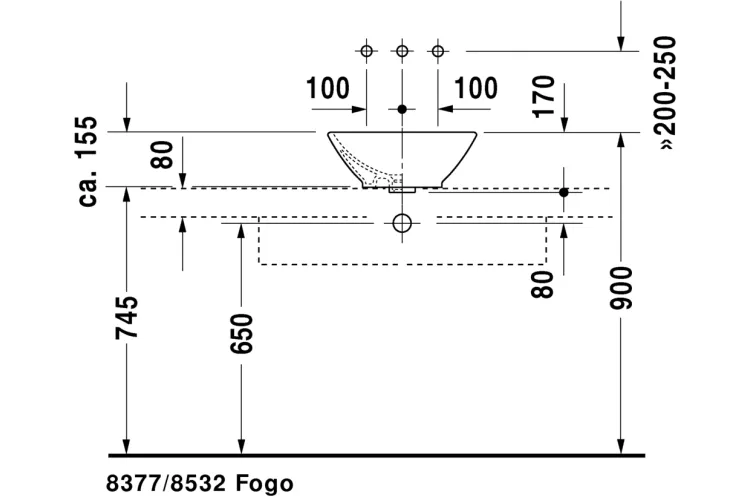 BACINO Умивальник на стільницю D 42 см (0325420000) image 5