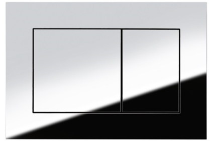 Панель змиву TECEnow з двома клавішами, хром глянець (9240401)