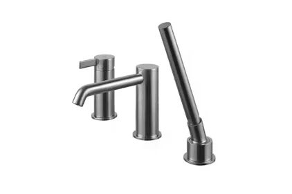 Зовн. частина врізного змішувача RONDO на борт ванни на 3 отв., brushed gold (100306619)