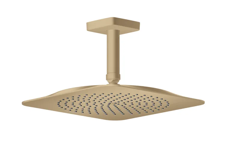 Верхній душ Axor Citterio C 270х270 1jet EcoSmart+ P зі стельовим кронштейном 100 мм, Brushed Bronze (28793140) зображення 1